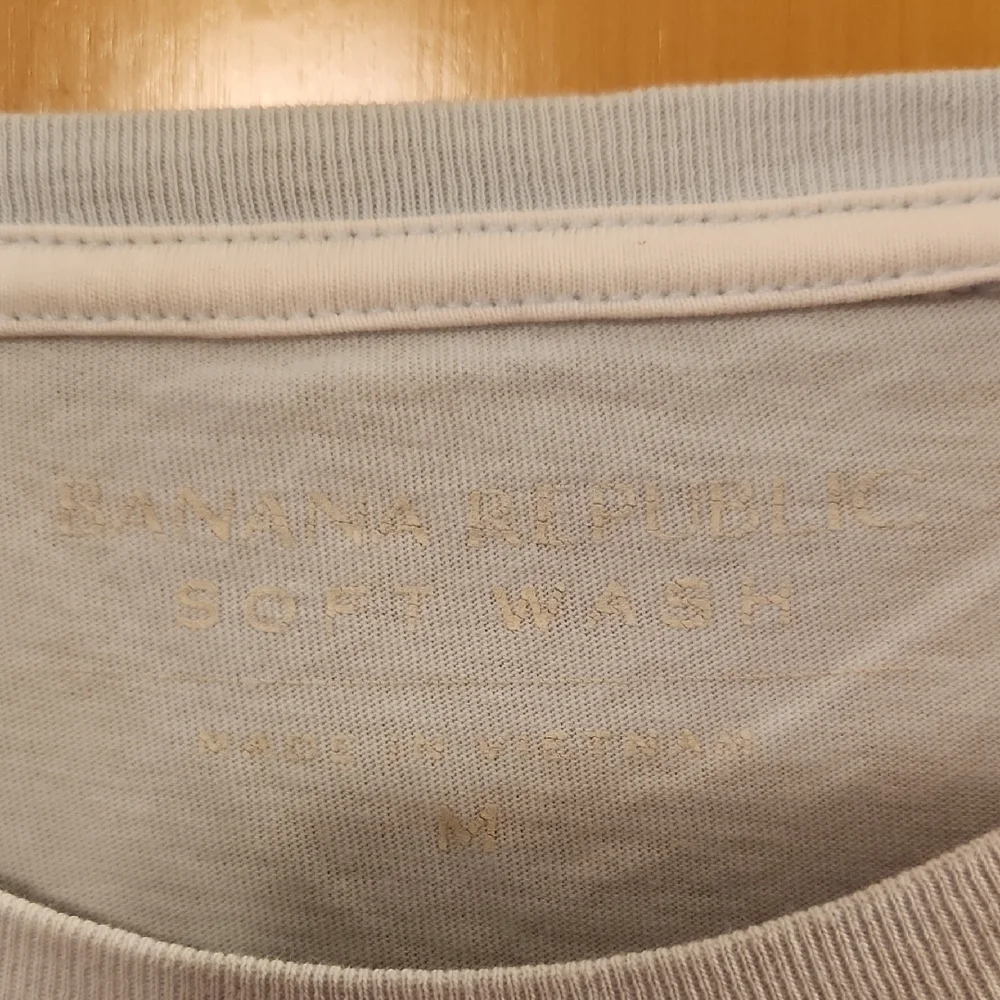 Banana Republic Men's Crew Neck T-Shirt in Pale Blue (Very Light)